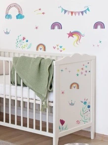 1入組PVC牆貼,現代彩虹樣式牆貼 - 彩色 - 查看 3