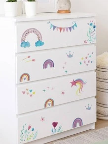 1入組PVC牆貼,現代彩虹樣式牆貼 - 彩色 - 查看 1