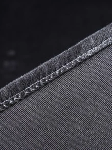 1 Màu Bọc Bọc Ghế, Bọc Ghế Phòng Ăn Polyester Hiện Đại Bọc Ghế Cho Gia Đình - Màu xám đen - Xem 7