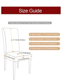 1 Màu Bọc Bọc Ghế, Bọc Ghế Phòng Ăn Polyester Hiện Đại Bọc Ghế Cho Gia Đình - Màu xám đen - Xem 5