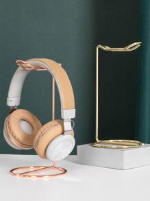 1入組極簡金屬書桌耳機支架,時尚鐵支撐支架適用於家庭,創意展示耳機架 - 銅色 - 查看 3