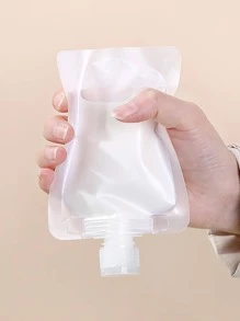 5 piezas Bolsa de paquete transparente de viaje portátil fluido - Blanco - Ver 3