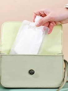 5 piezas Bolsa de paquete transparente de viaje portátil fluido - Blanco - Ver 4