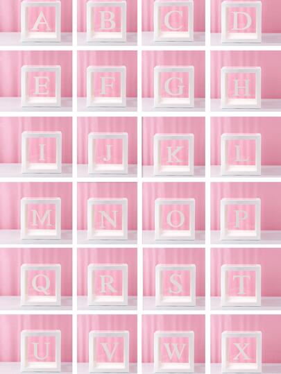 1PC Transparent Letter Box Birthday Wedding Custom Name Balloon Box 1st Birthday Party Decorations Honey/Sweetheart/Darling ,Christmas Decorations Large Transparent Box,Decorations For Holiday Party Decorations, Home Decor, Fireplace Decor, Shower Box