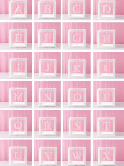 1个透明信箱式生日婚礼定制名字气球盒，适合一周岁生日派对装饰，可印制“亲爱的/甜心/宝贝”字样，也可用于圣诞节装饰，大号透明盒，适用于节日派对装饰、家居装饰、壁炉装饰、淋浴间装饰等。