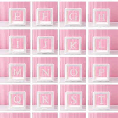 1pc Transparent Mailbox-Shaped Customized Name Balloon Box, Suitable For 1st Birthday Party Decoration, Can Print "Darling/Sweetheart/Baby", Also Applicable For Christmas Decoration, Large Transparent Box, Suitable For Holiday Party Decoration, Home Decor, Fireplace Decor, Bathroom Decor, Etc.