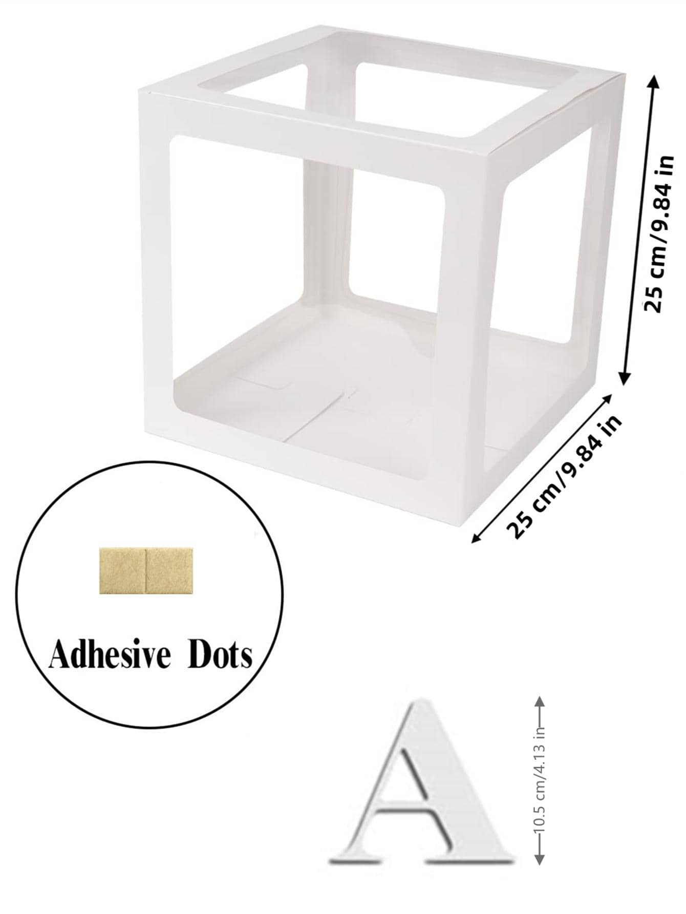 1PC Transparent Letter Baby Shower Box Birthday Wedding Custom Name