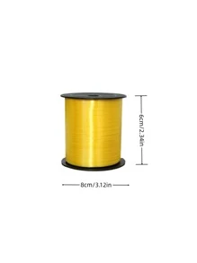 1 件纯色气球丝带，黄色塑料气球领带，适用于派对装饰、圣诞节 - 黃色 - 查看 4