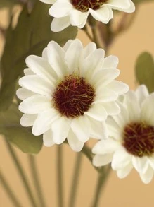 1/3/5 件 21 头人造雏菊花束情人节礼物束装饰婚礼装饰新娘手捧花腕花胸花材料家居餐厅卧室花瓶装饰花束 DIY 生日派对蛋糕材料新年装饰材料拍摄道具、情人节、礼物毕业、秋季装饰、秋天、假植物 - 白色 - 查看 3