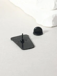 男士標語圖案胸針 - 彩色 - 查看 5