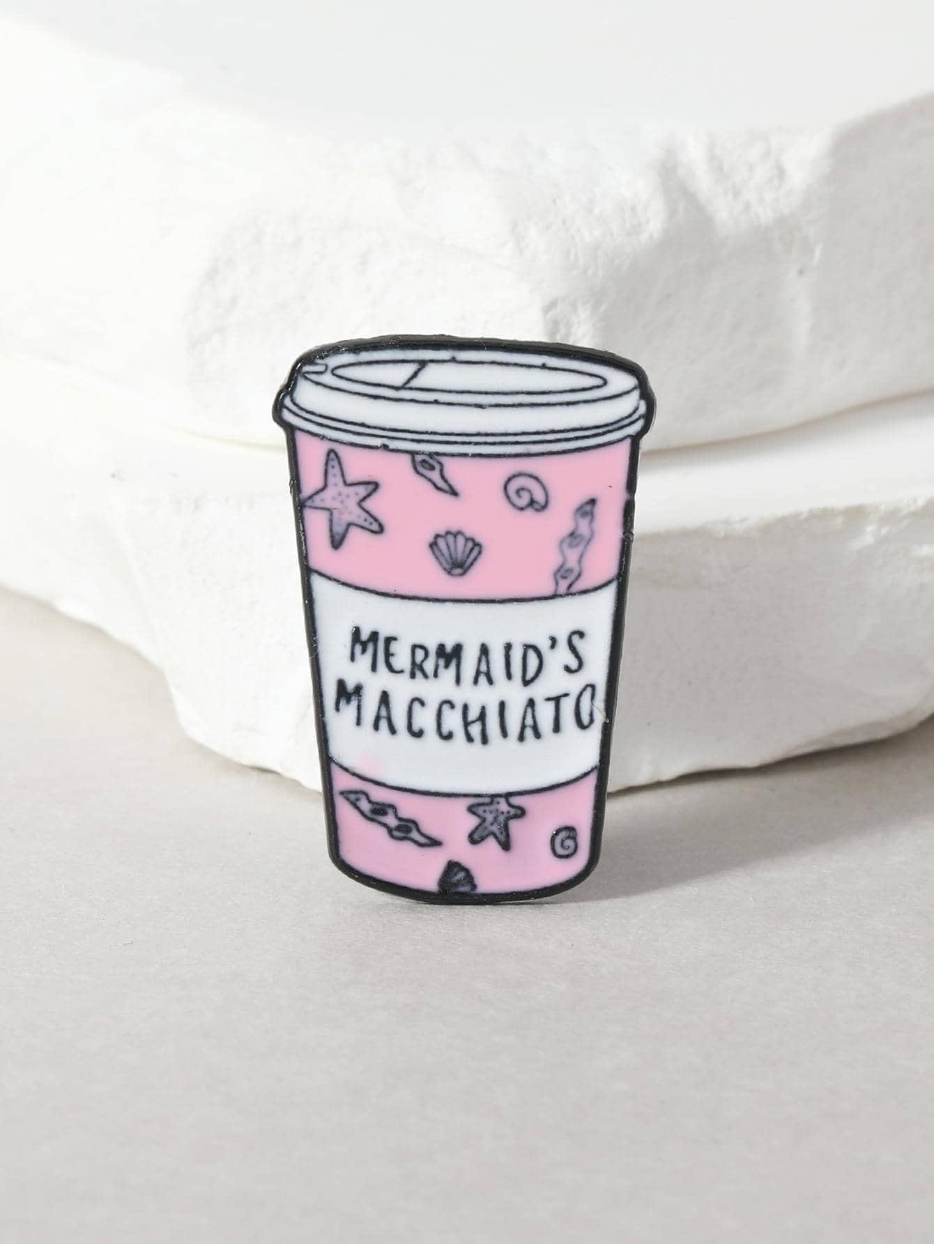 男士標語圖案胸針 - 彩色 - 查看 1