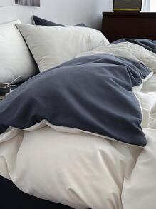 3入組/套白色被套套裝內芯,現代織物被套套裝(1入組棉被套,2入組枕套),