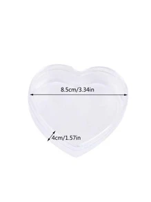 1入組心形首飾收納盒 - 無色 - 查看 4