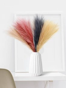 10pcs/Set Polyester Artificial Plant, Nordic Artificial Reed For Home Decor,Fake Plants,Fall Decor,Room,Desk,Garden Decor,Room Decoration Stuff, Valentine Day, Gift,Fall Decor,Autumn - Champagne - View 6