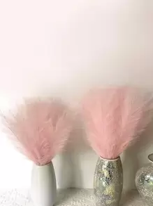 10pcs/Set Polyester Artificial Plant, Nordic Artificial Reed For Home Decor,Fake Plants,Fall Decor,Room,Desk,Garden Decor,Room Decoration Stuff, Valentine Day, Gift,Fall Decor,Autumn - Champagne - View 4