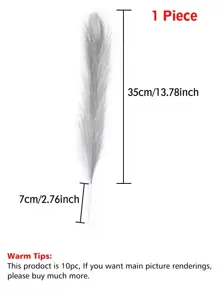 10pcs/Set Polyester Artificial Plant, Nordic Artificial Reed For Home Decor, Valentine Day, Gift Gifts Birthday Graduation - Camel - View 4