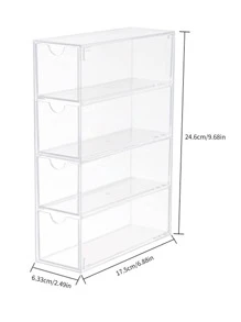 1入組透明眼鏡收納盒 - 無色 - 查看 4