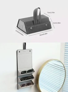 Túi lưu trữ kính treo tường 1pc 3 lưới - màu đen - Xem 6