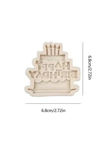 1 Khuôn silicon, Khuôn silicon hình bánh sáng tạo DIY dùng làm đồ thủ công - Xám - Xem 3