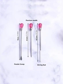 3pcs Epoxy Mold Tool Set, Stainless Steel Silicone Mold Kit For DIY - Multicolor - View 5