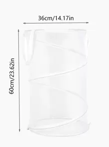 Túi Giặt Lưới Có Thể Gập Lại, Túi Giặt Du Lịch Polyamide Hiện Đại Cho Gia Đình - trắng - Xem 3