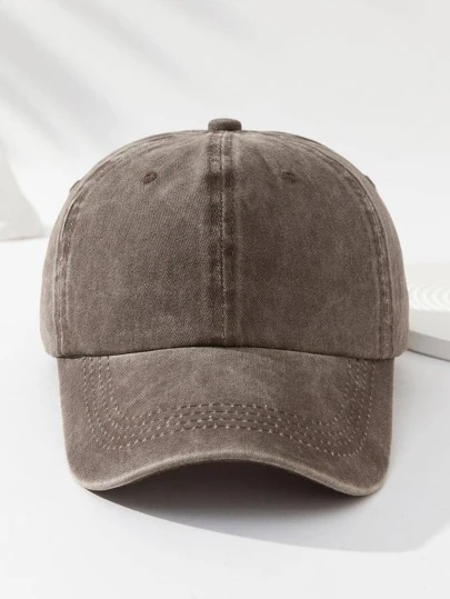 Men Solid Baseball Cap Casual