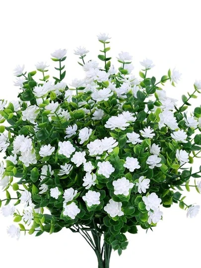 1st/2st/4st/6st Konstgjorda blommor, falska UV-beständiga buxbombuskar UV-beständiga buxbomsbuskar i konstgjorda plastväxter för utomhushängande plantering Uteplats Trädgård Bröllop Inomhus Hem Kök Bondgårdsinredning, Falska växter, Höstdekor, Rum, Skrivbord, Trädgårdsinredning, Rumsdekoration.