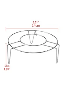 1入組不銹鋼蒸籠架,現代圓形蒸架 - 銀色 - 查看 4
