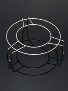 1入組不銹鋼蒸籠架,現代圓形蒸架 - 銀色 - 查看 1