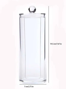 1入組塑膠化妝品收納極簡透明彩妝收納盒 - 無色 - 查看 7