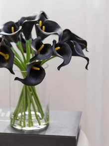 5入組人造馬蹄蓮，婚禮假花，家居裝飾