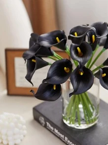 5入組人造馬蹄蓮，婚禮假花，家居裝飾