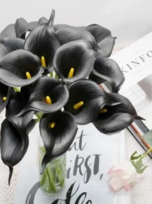 5入組人造馬蹄蓮，婚禮假花，家居裝飾