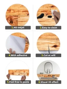 1 miếng dán sàn PVC, miếng dán sàn họa tiết vân gỗ cho gia đình - Nhiều màu - Xem 9