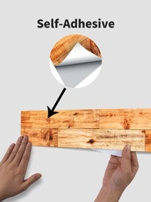 1 miếng dán sàn PVC, miếng dán sàn họa tiết vân gỗ cho gia đình - Nhiều màu - Xem 10