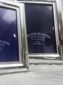 1pc Iron Photo Frame, Modern Sliver Poster Display Stand Frame For Home - Silver - View 5