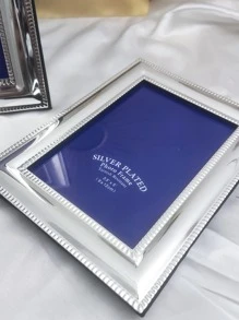 1pc Iron Photo Frame, Modern Sliver Poster Display Stand Frame For Home - Silver - View 3