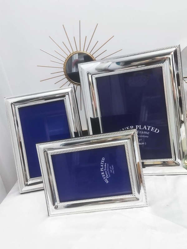 1pc Iron Photo Frame, Modern Sliver Poster Display Stand Frame For Home SHEIN USA