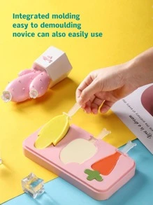 8 piezas Molde de helado fruta de dibujos animados - Multicolor - Ver 2