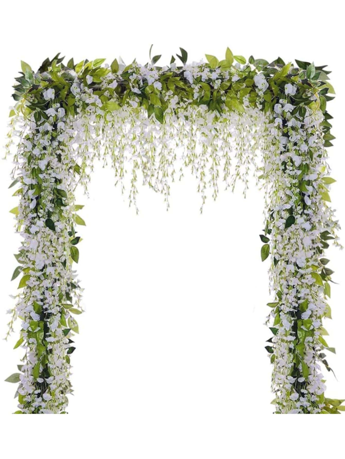 1 dây hoa nhân tạo bằng sợi, vòng hoa nhân tạo để trang trí đám cưới - Nhiều màu - Xem 1