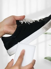 8入組/套合成樹脂清潔海綿,簡約風白色多功能鞋百潔布 - 白色 - 查看 1