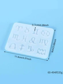 1入組星座形狀DIY矽膠模具 - 白色 - 查看 4