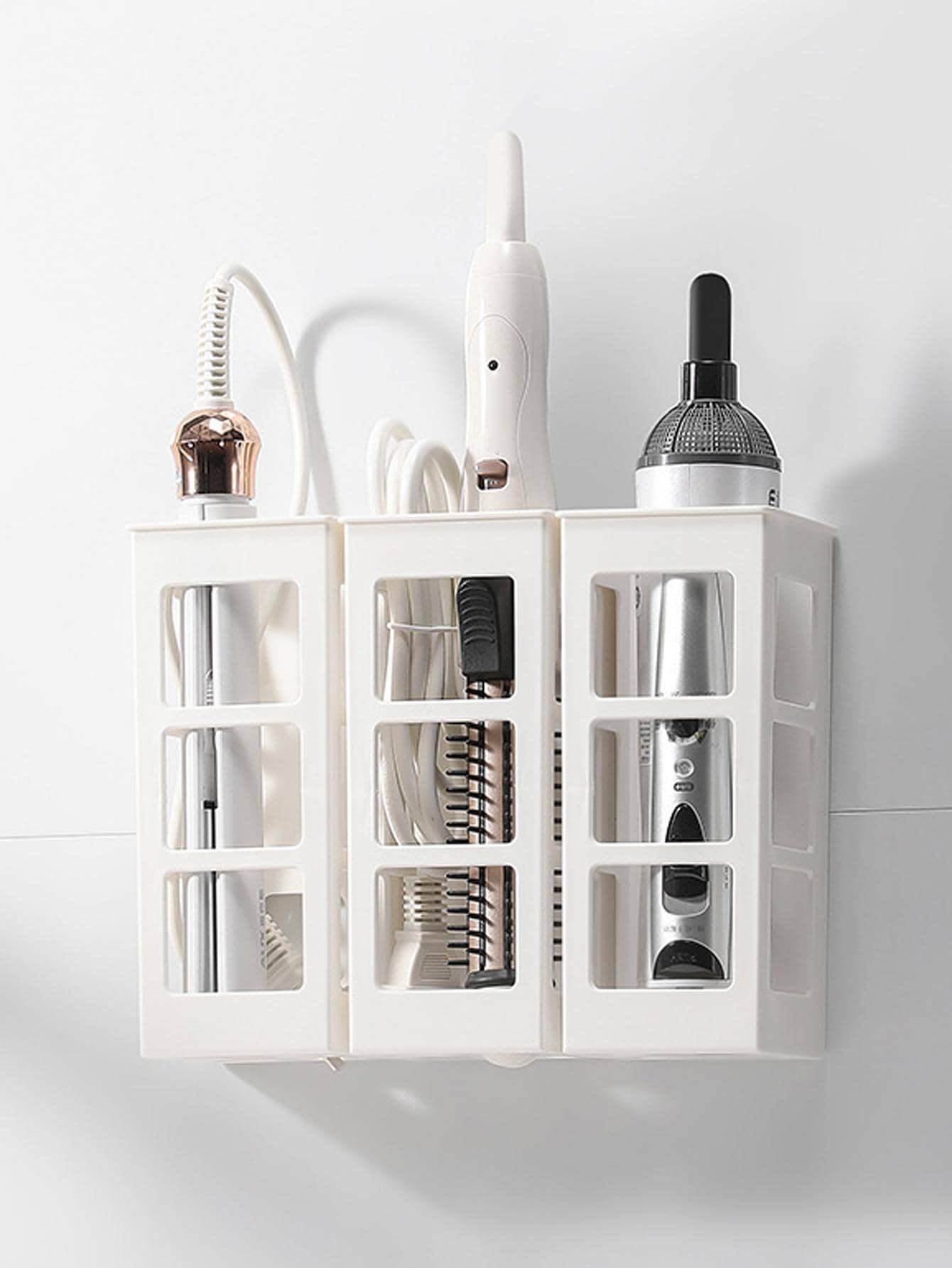 1入組素色掛壁式收納盒 - 白色 - 查看 1