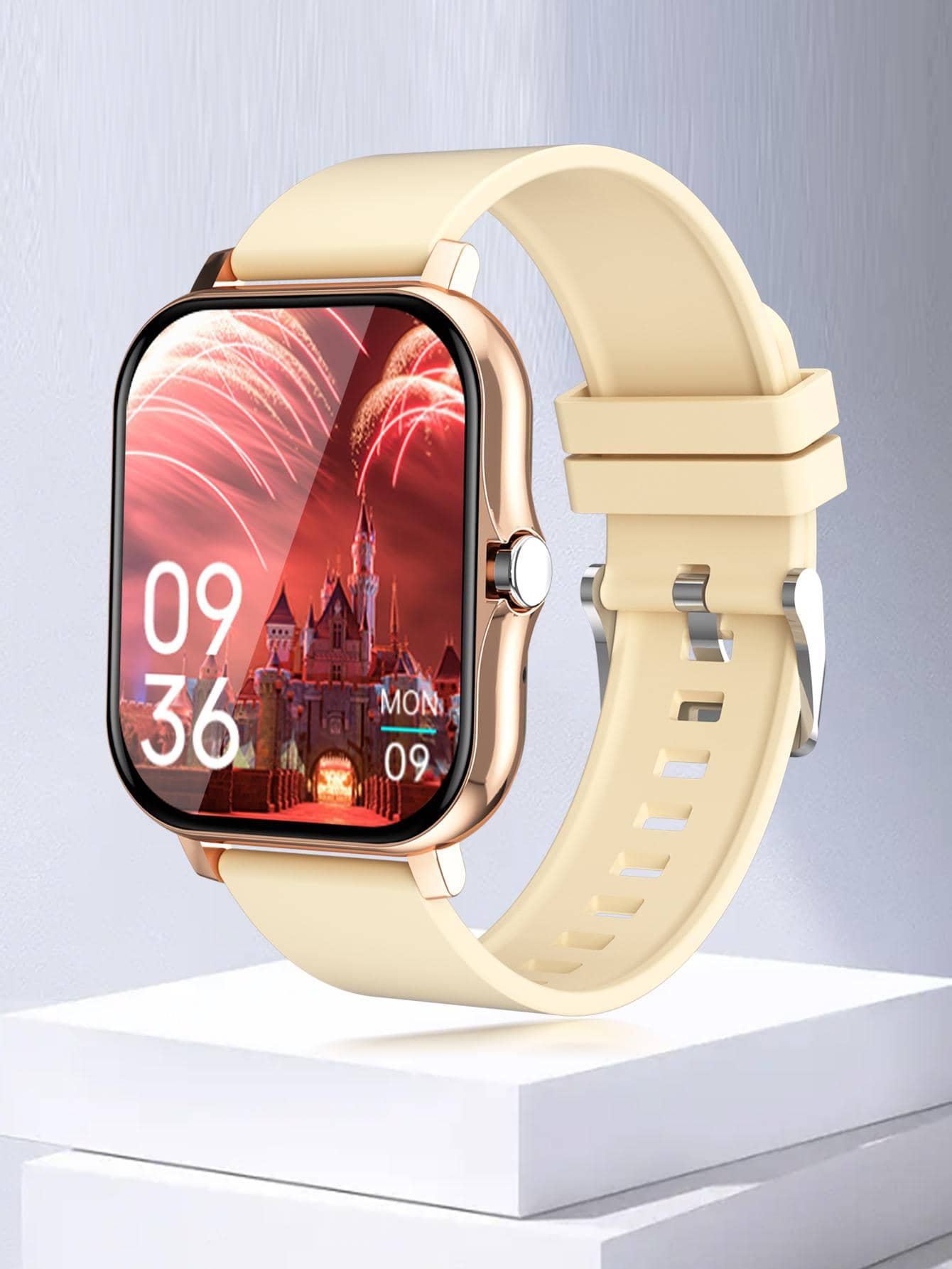 Đồng hồ thông minh hình vuông theo dõi nhịp tim