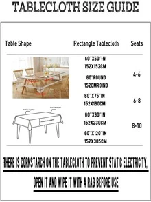 蕾絲邊透明桌布 - 無色 - 查看 6