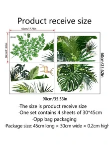 Nhãn dán tường Vine - màu xanh lá - Xem 6
