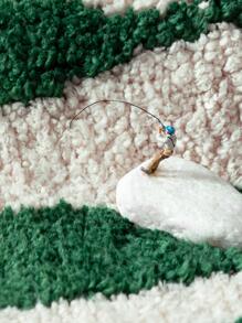 DAJIANG 1pc Polyester Bath Rug, Modernist Leaf Design Absorbent Anti-Slip Bath Mat For Bathroom Home Bathroom Decor Floor Carpet Outdoor Rug Door Mat Fall Decor Bathroom Accessories Back To School Entryway Decor - Multicolor - View 6