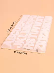 1 cái Khuôn Epoxy DIY hình chữ cái tiếng Anh - trắng - Xem 6