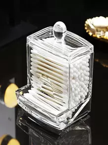 1入組塑膠收納盒,極簡透明容器 - 無色 - 查看 1