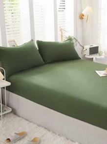 1 pezzo Lenzuolo sotto con angoli monocolore aderente modernista tinta unita alla moda per